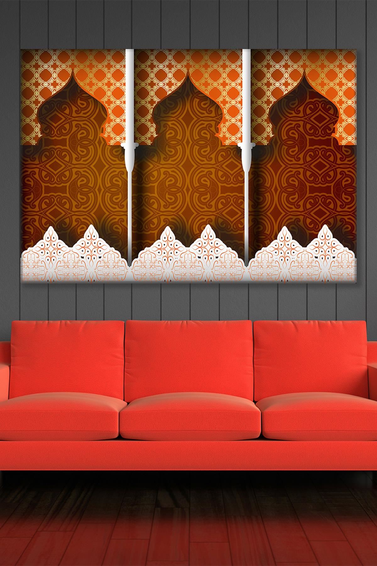 İslami Motif 5 Dini Art Kanvas Tablo 2221698