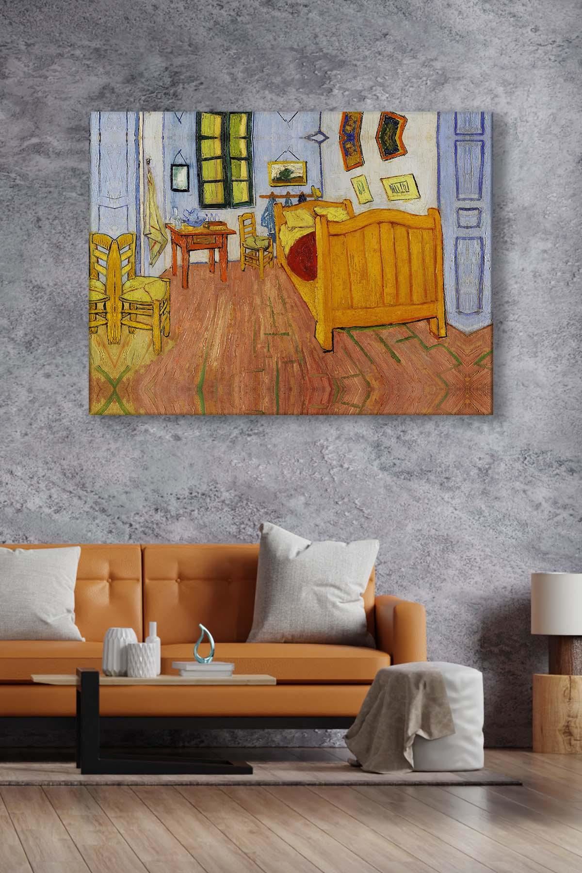Vincent van Gogh - The Bedroom  - 106027 -  Dekoratif Duvar Kanvas Tablo