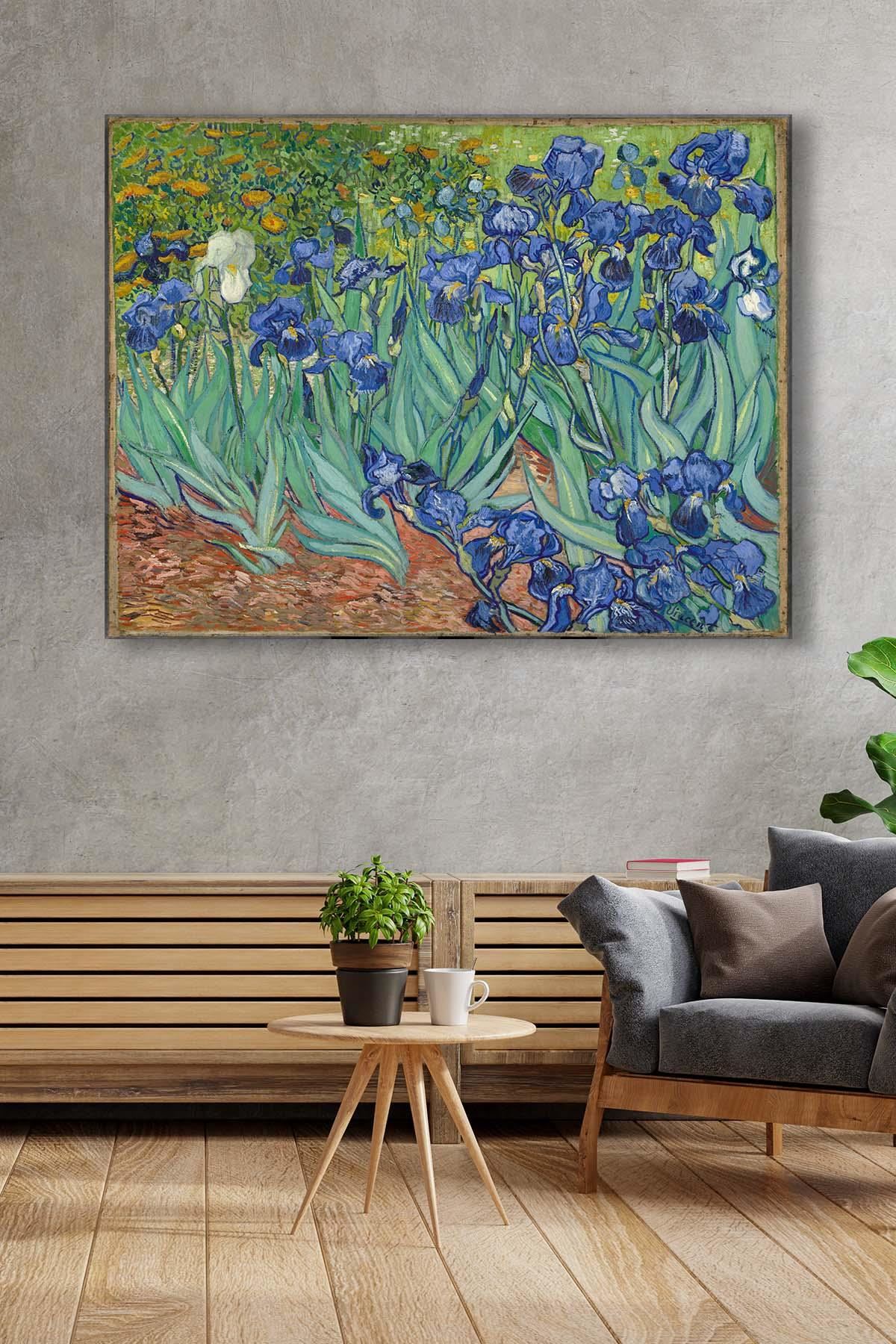Vincent van Gogh - Irises  - 106031 -  Dekoratif Duvar Kanvas Tablo