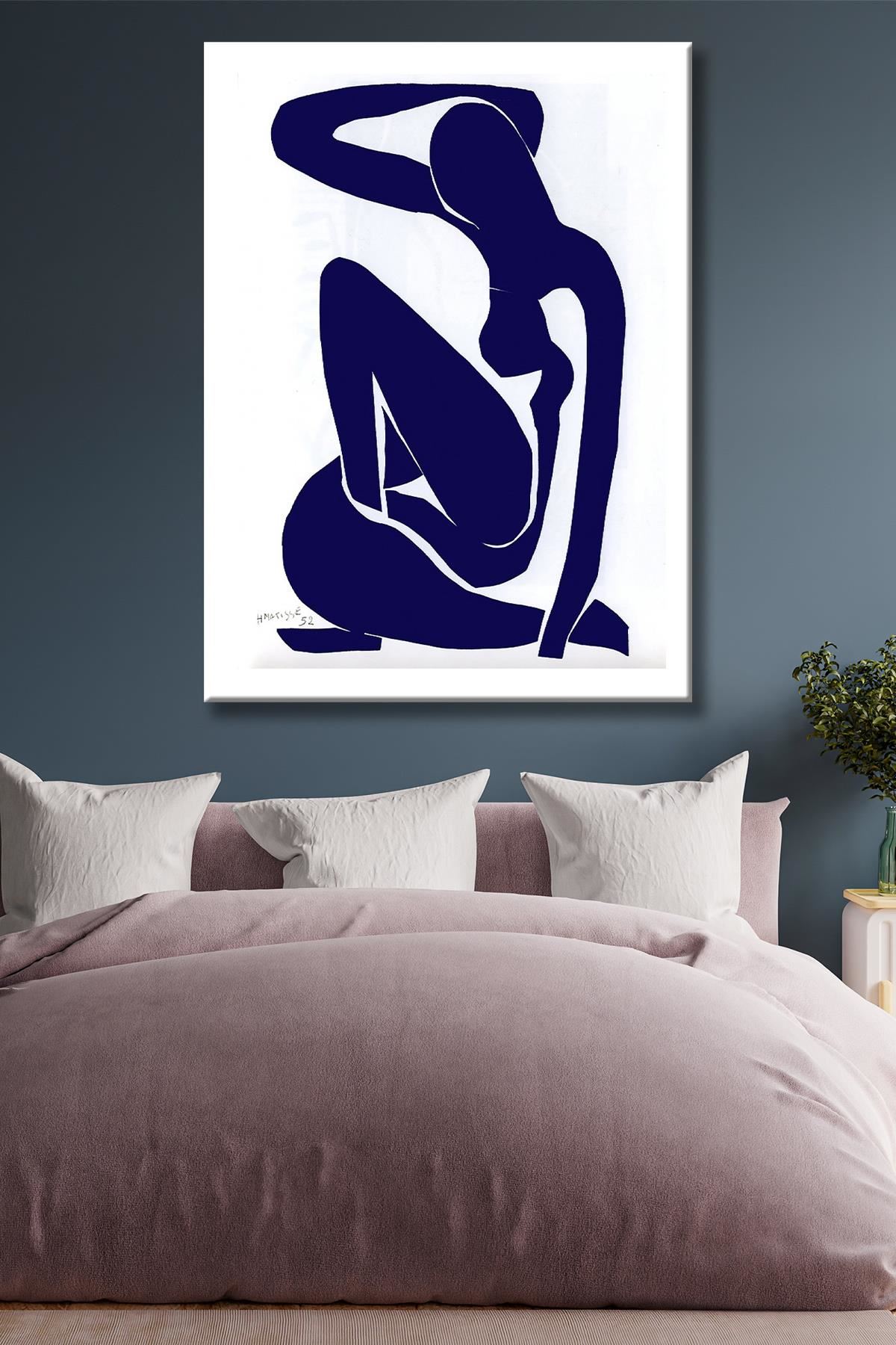 Henri Matisse - Nu Bleu I - 1952  - 106361 -  Dekoratif Duvar Kanvas Tablo
