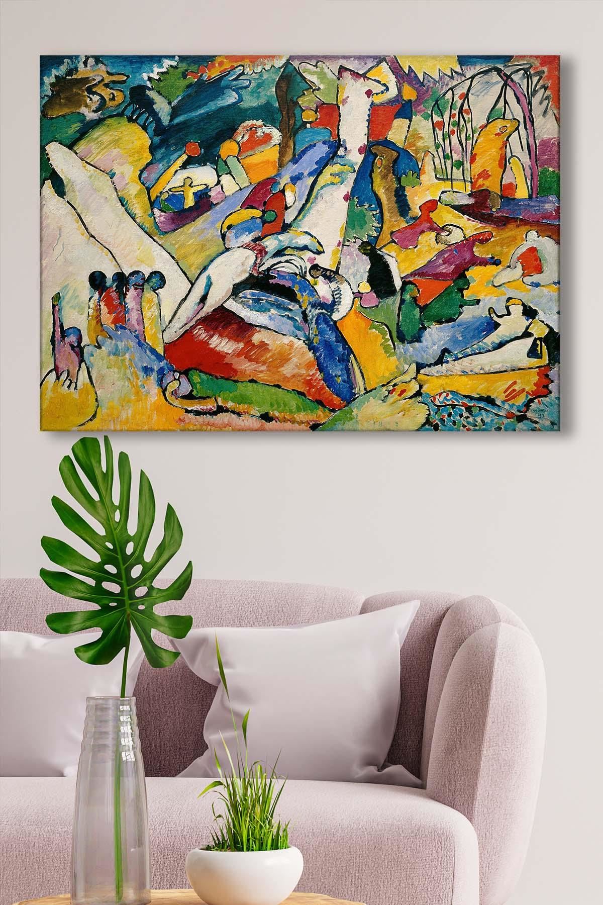 Wassily Kandinsky - Composition II  - 106146 -  Dekoratif Duvar Kanvas Tablo