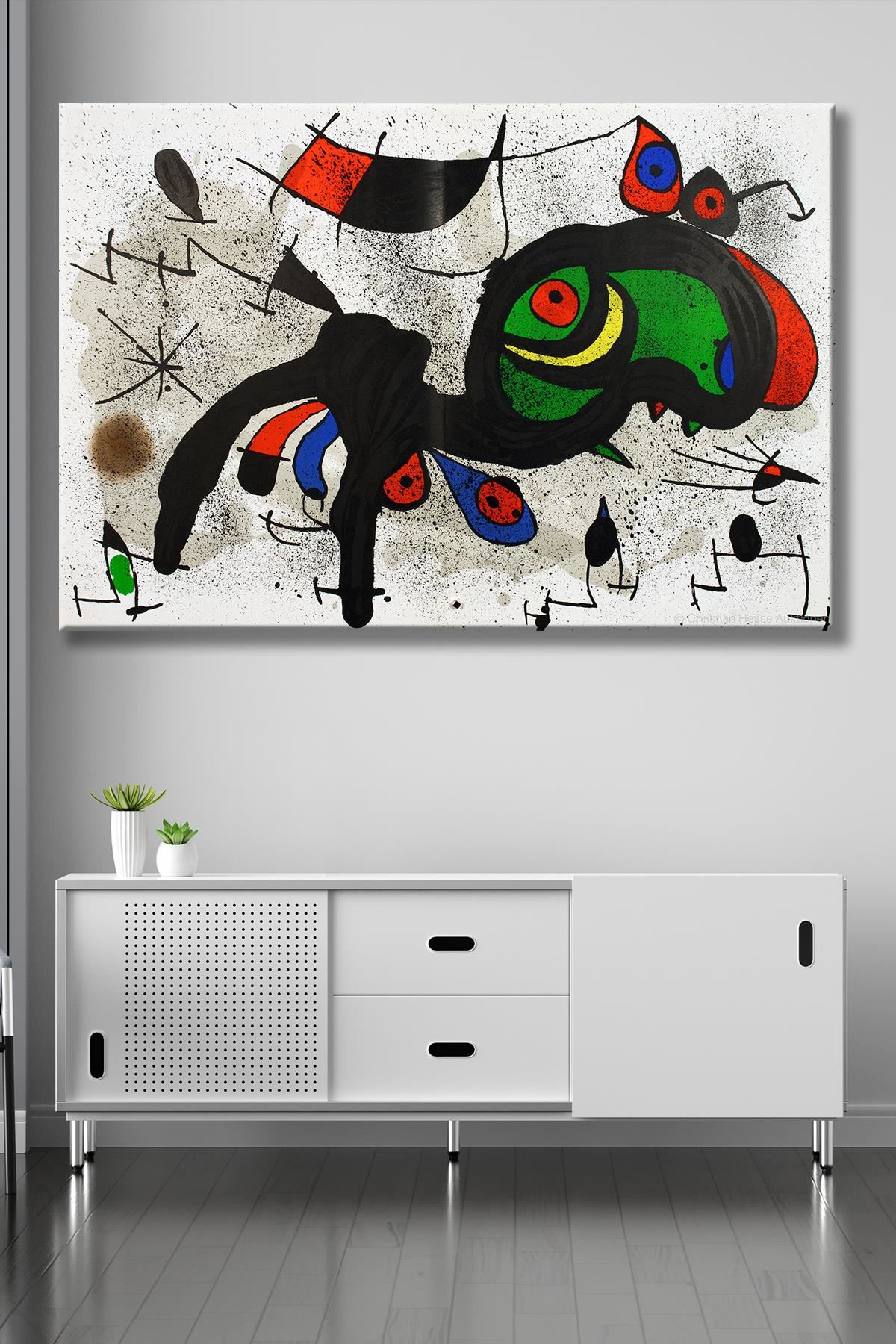 Joan Miro - Le Belier Fleuri  - 106239 -  Dekoratif Duvar Kanvas Tablo