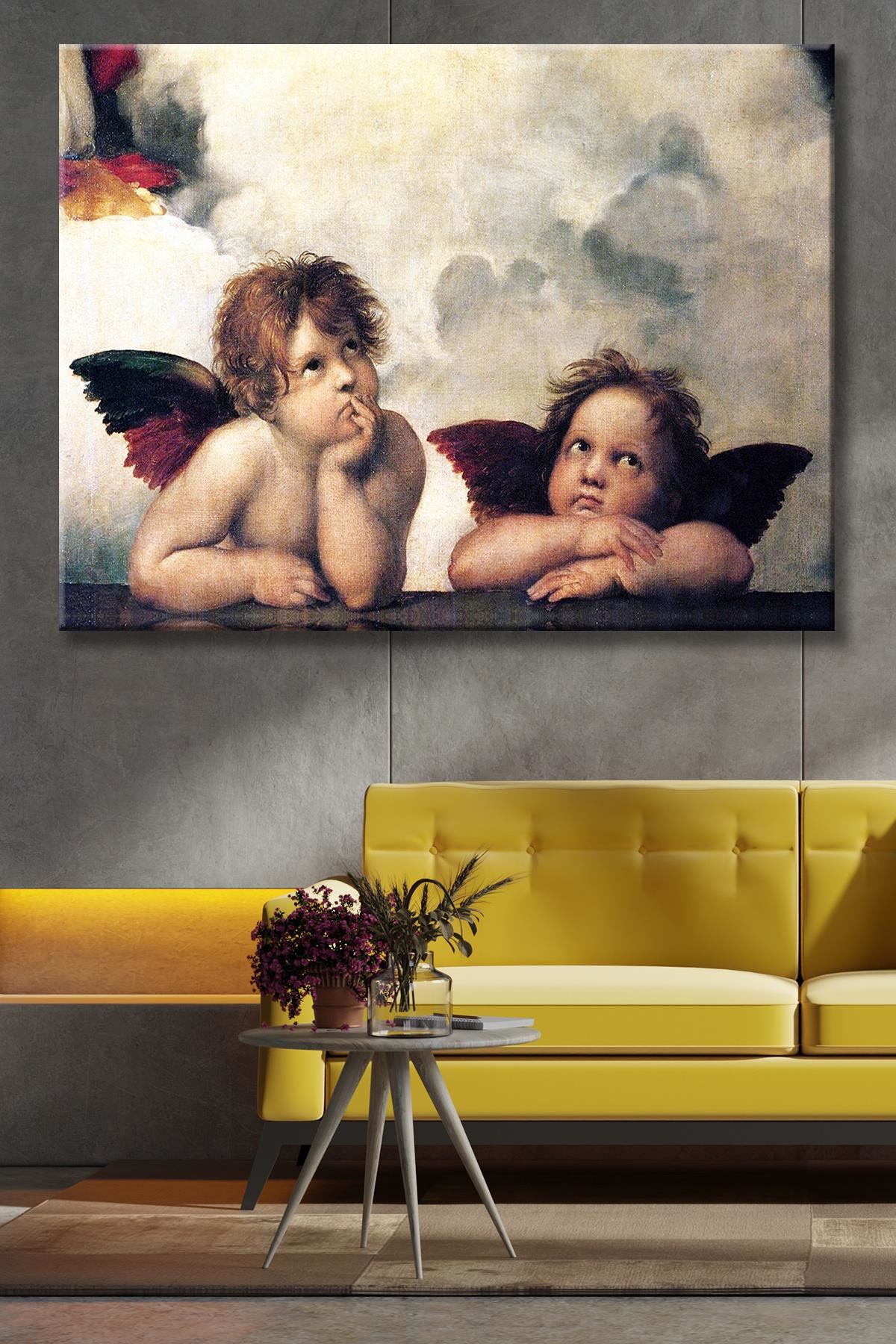Raffaello Santi - Little Angels  - 106205 -  Dekoratif Duvar Kanvas Tablo