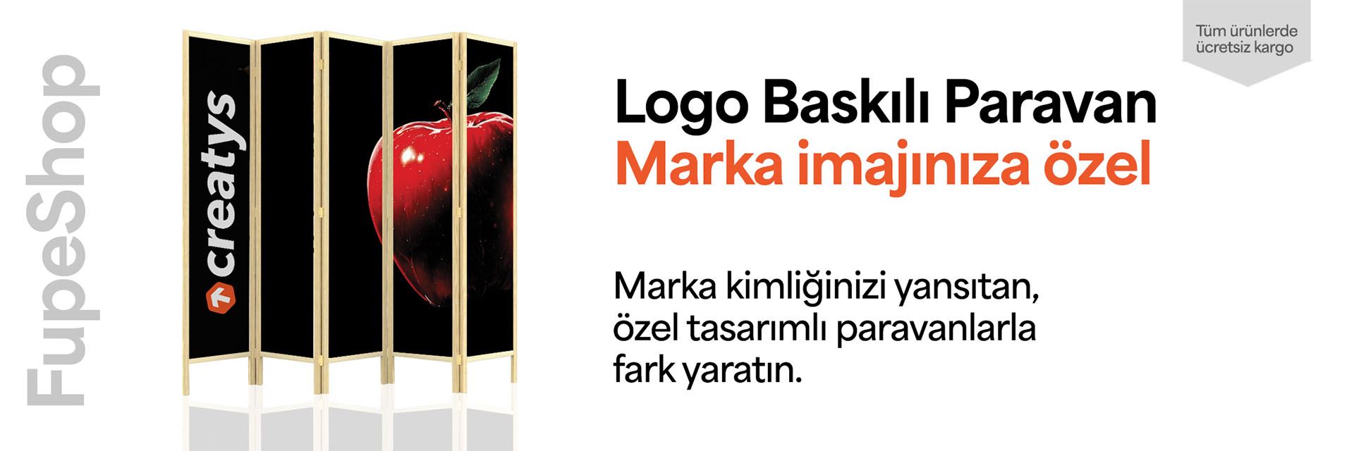 LOGO TASARIM BASKILI PARAVAN