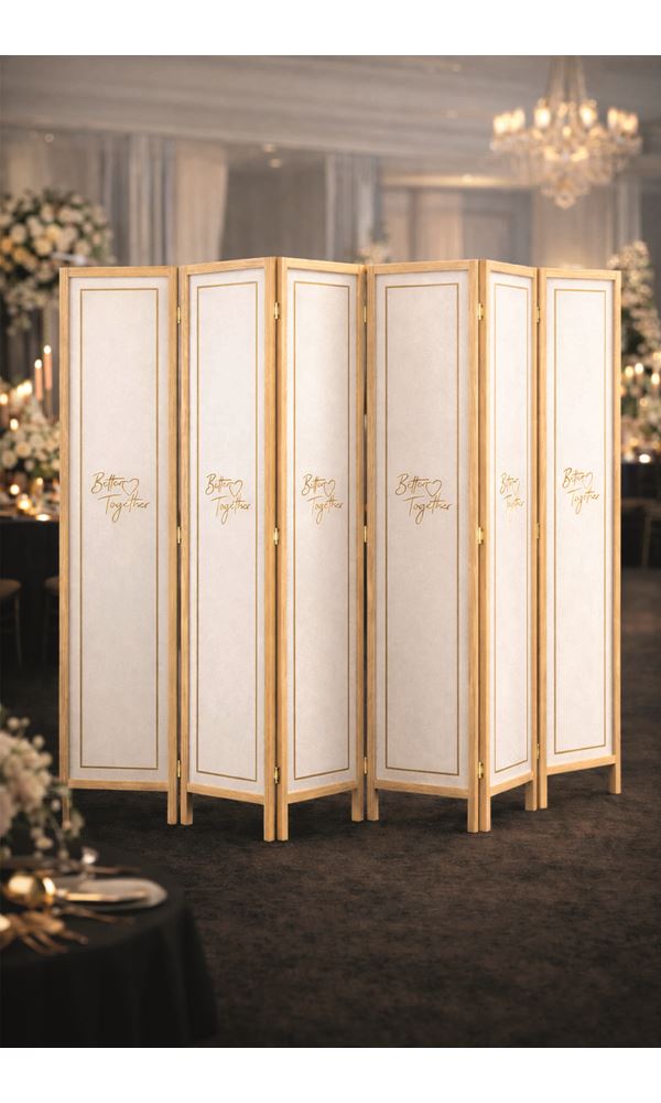 Better Together Yazılı Dekoratif Düğün Paravanı | İstanbul Kiralama