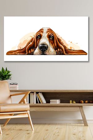 Uzun Kulaklı Köpek  Kanvas Duvar Tablo 4452414