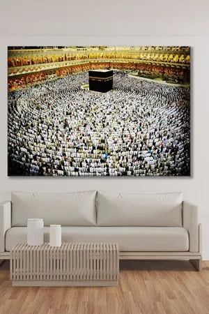 Kabe-i Mükerreme 4 Dini Art Kanvas Tablo 2221709