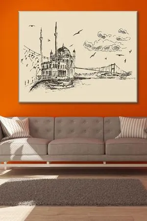 Ortaköy Camii Dini Art Kanvas Tablo 2221749