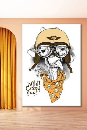 Uçmaya Hazır Animasyon Pilot Art Kanvas Tablo 2221607