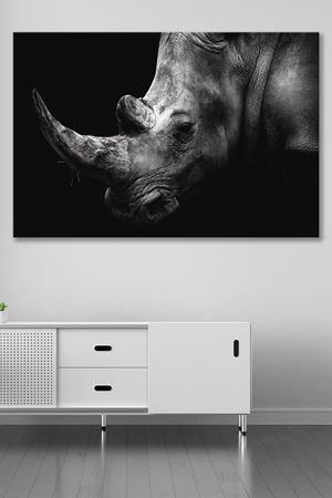 Siyah Beyaz Gergadan Kanvas Duvar Tablo 4452372