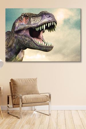 Kükreyen Dinazor Kanvas Duvar Tablo 4452410