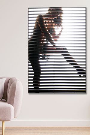 Siyah Çamaşırlı Kadın Duvar Kanvas Tablo 3322068