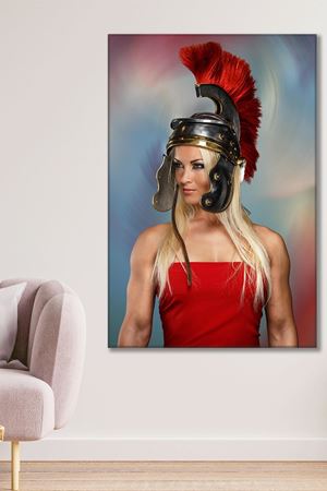 Savaşçı ve Güçlü Kadın Kanvas Duvar Tablo 3322532