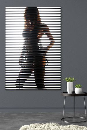 Sanatsal Kadın Gölgesi Duvar Kanvas Tablo 3322063