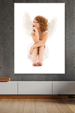 Melek Kanatlı Kız Duvar Kanvas Tablo 3322095