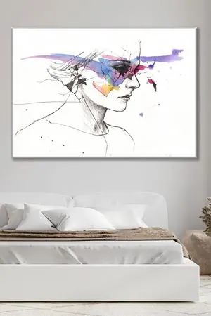 Minimalist Kadın Duvar Kanvas Tablo 3322065