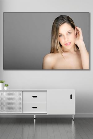 Orta Yaşlı Doğal Kadın Duvar Kanvas Tablo 3322166