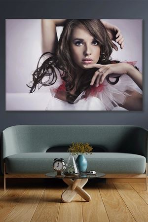 Kumral Güzel Kadın Kanvas Duvar Tablo 3322477