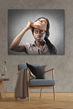 İkinci Yüzünü Gösteren Arap Kız Kanvas Duvar Tablo 3322251