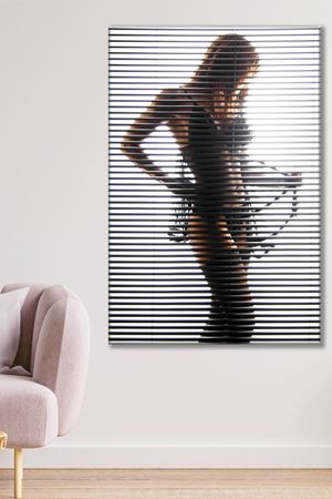 İç Çamaşırlı Kadın Duvar Kanvas Tablo 3322060