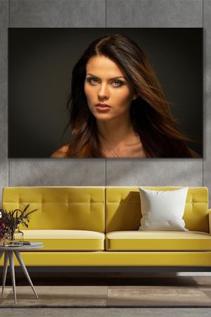 Doğal Kadın Güzelliği Kanvas Duvar Tablo 3322265