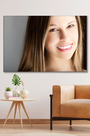 Doğal Güzel Kadın Kanvas Duvar Tablo 3322238