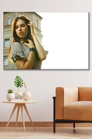 Düşünceli Genç Kız Kanvas Duvar Tablo 3322288