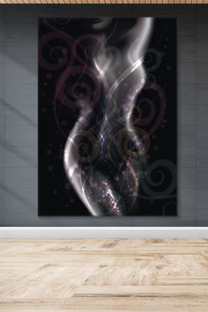 Desenli Sanatsal Kadın Duvar Kanvas Tablo 3322023