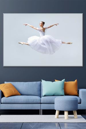 Havada Uçan Balerin Kanvas Duvar Tablo 3322401