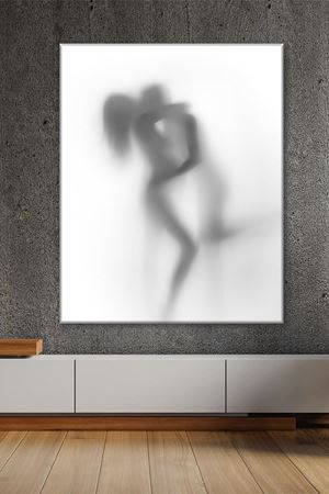 Bir Kadın Bir Erkek Gölgesi Duvar Kanvas Tablo 3322097