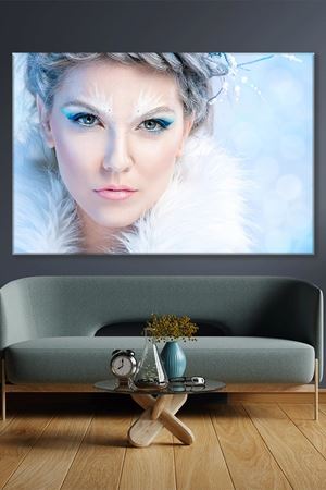 Buz Prensesi Kadın Kanvas Duvar Tablo 3322555
