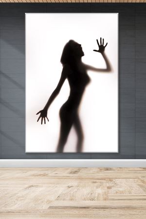 Bağıran Kadın Gölgesi Duvar Kanvas Tablo 3322108