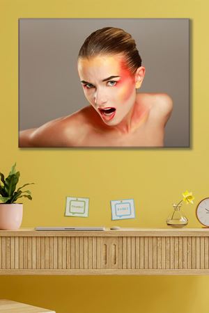 Bağıran Doğal Kadın Kanvas Duvar Tablo 3322209