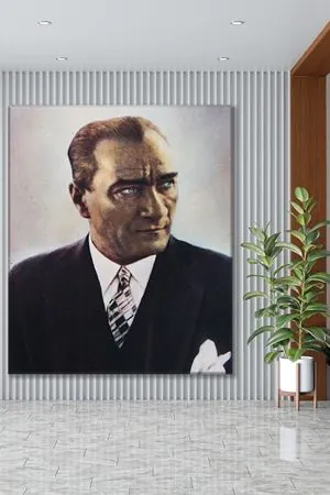 Atatürk Ege Vapuru'nda Kanvas Duvar Tablo 221552