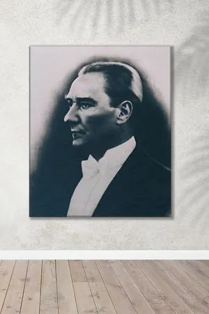 Atatürk Portresi Kanvas Duvar Tablo 221534