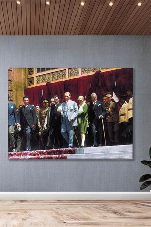 Atatürk Kıyafet Devrimi Kanvas Duvar Tablo 221499