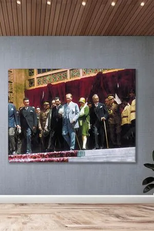 Atatürk Kıyafet Devrimi Kanvas Duvar Tablo 221499