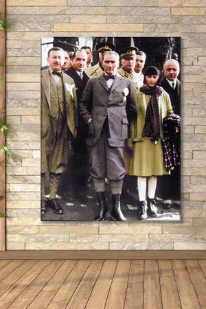 Atatürk Yalova'da Baltacı Çiftliğinde Kanvas Duvar Tablo 221494