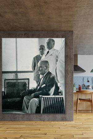 Atatürk Savarona Yatı'nda, İstanbul Kanvas Duvar Tablo 221531