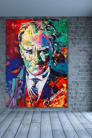 Atatürk Portre Kanvas Tablo | Premium Sanat Baskı