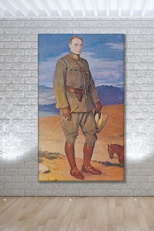 Prof. Arthur Kampf, Atatürk, Çankaya Köşkü Kanvas Duvar Tablo 221556