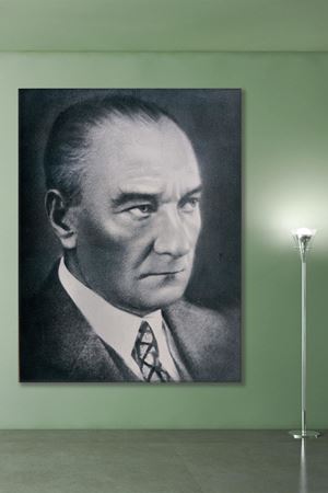 Yakışıklı Atatürk Portresi Kanvas Duvar Tablo 221541