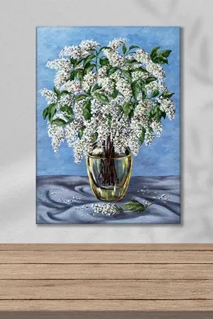 Saksıda Anemon Çiçekleri Art Kanvas Tablo 2221912