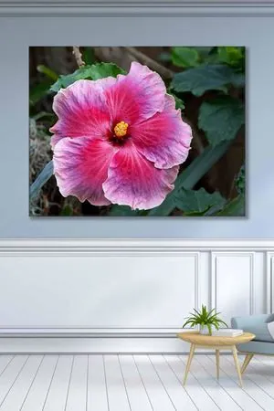 Mor Çiçek  Art Kanvas Tablo 2221887
