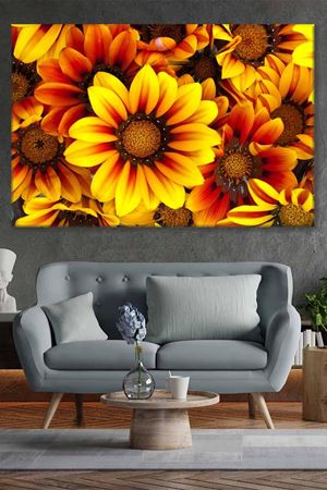 Sarı Çiçekler Art Kanvas Tablo 2221969