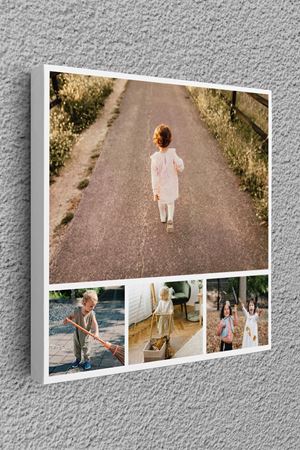 Kare 4 Resim Fotoğraf Kişiye Özel Kanvas Tablo 107351