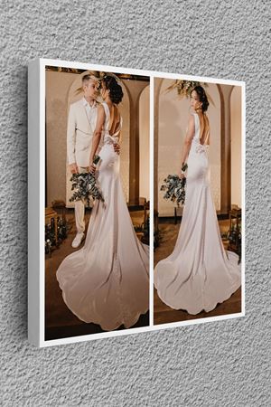 Kare 2 Resim Fotoğraf Kişiye Özel Kanvas Tablo 00006