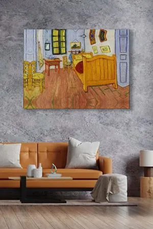Vincent van Gogh - The Bedroom  - 106027 -  Dekoratif Duvar Kanvas Tablo