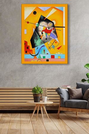 Wassily Kandinsky - Silent Harmony  - 106155 -  Dekoratif Duvar Kanvas Tablo