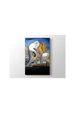 Salvador Dali - Architectural Angelus of Millet  - 106115 -  Dekoratif Duvar Kanvas Tablo